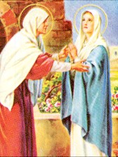 Maria besucht ihre Base Elisabeth und der Heilige Geist erfllt beide mit Lobgesang (Luk.1 V.39-56)