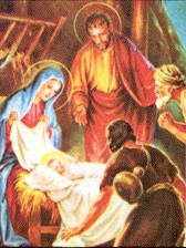 Jesus wird geboren in einem armen Stall... da man ihnen keine Herberge gab.